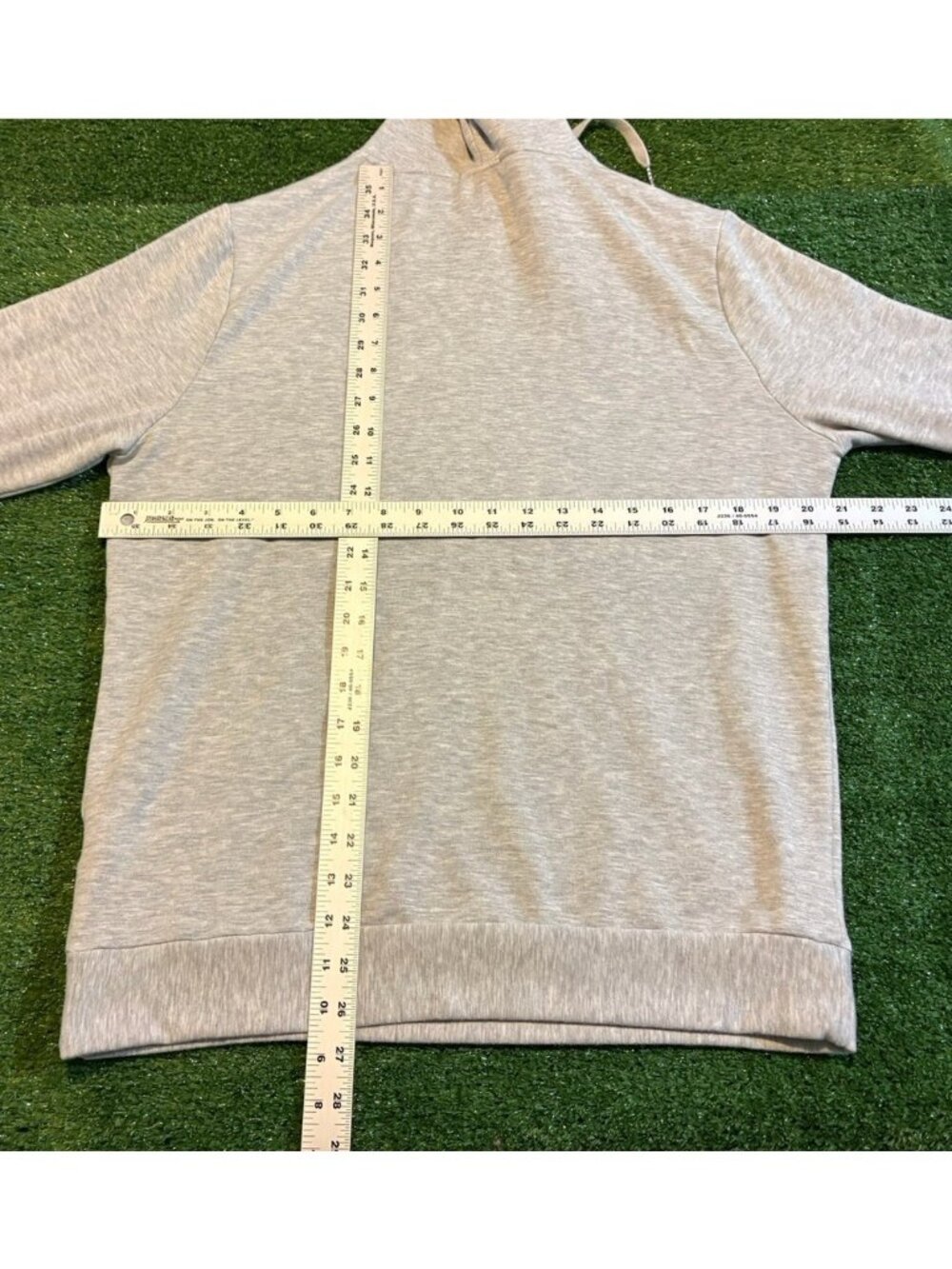 Quince hoodie mens small gray supersoft fleece pullover lighweight stretch - Picture 10 of 11